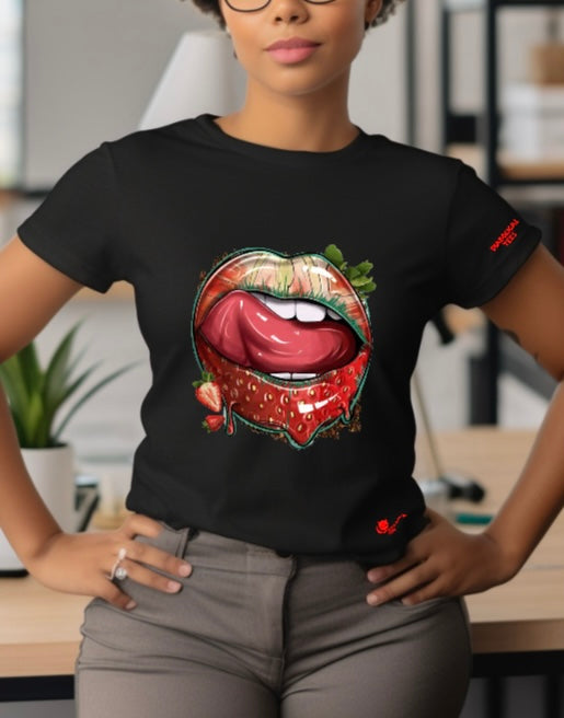 Lips strawberry